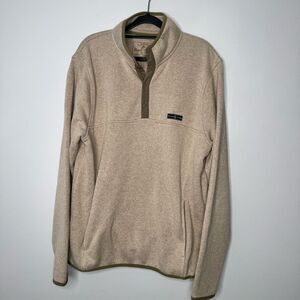 brewers lantern tan pullover size large